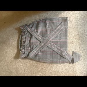 Black and White Mini Skirt